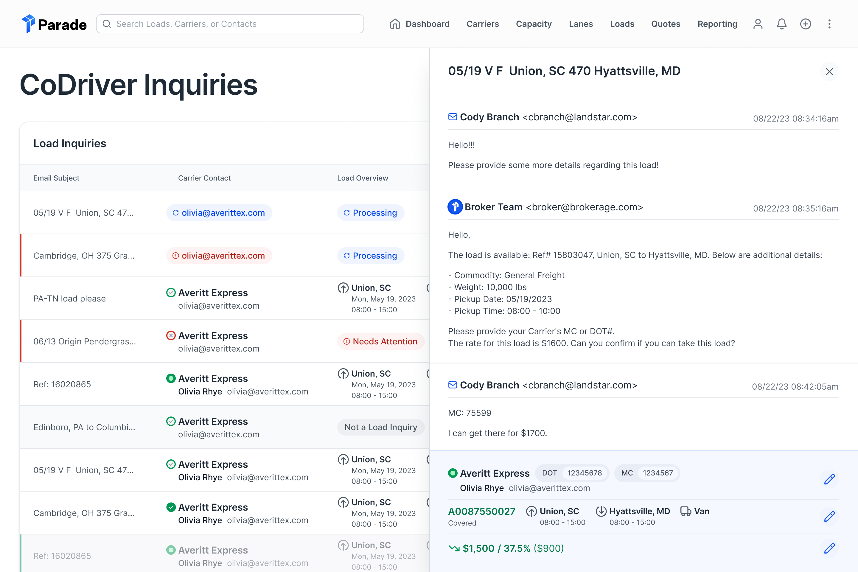 Respond on brokers' behalf